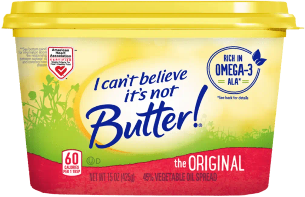 I can't believe it's not butter pack shot 